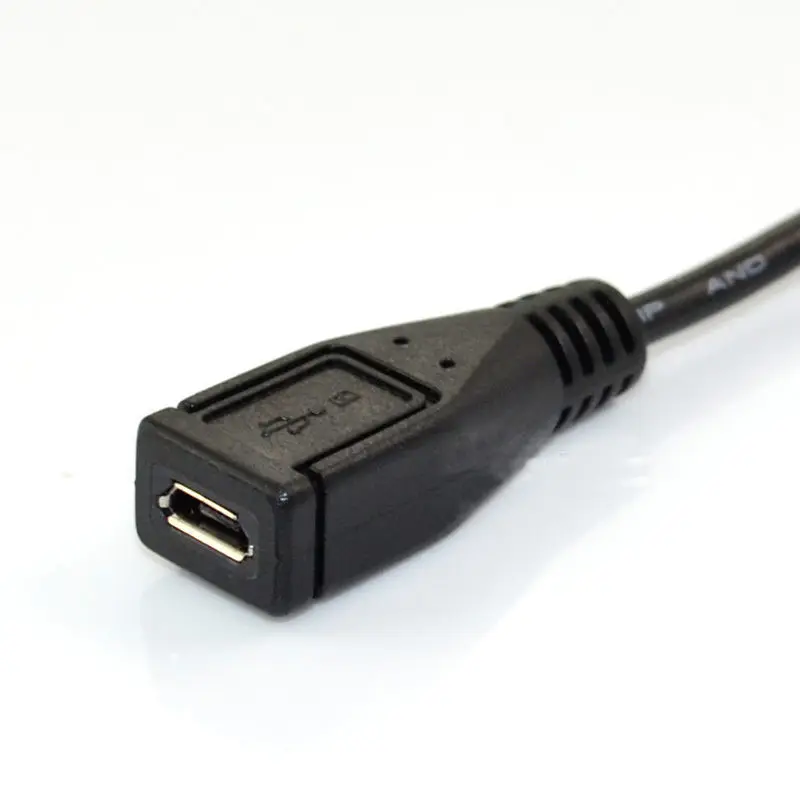 Высокое качество практичный черный USB 2,0 Mini USB 5-контактный кабель-переходник «папа»-Micro USB Кабель-адаптер