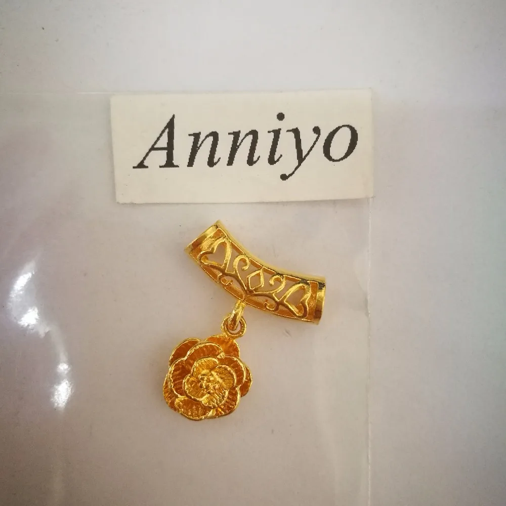 Ожерелье с подвеской в виде цветка Anniyo для женщин ожерелья цветами золотого