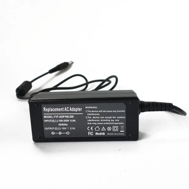 19V 2.1A адаптер переменного тока для ноутбука Ordenador Portatil Samsung N145 N150 NP-NF210 NF210 Sens 640 750
