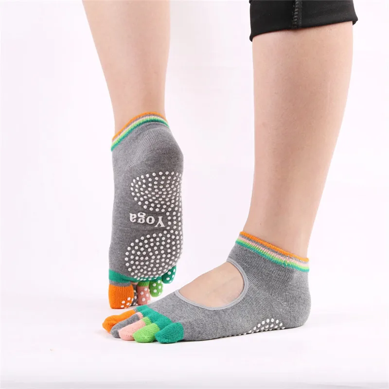 Новинка 2018 женские цветные носки для йоги спортивные хлопковые занятий