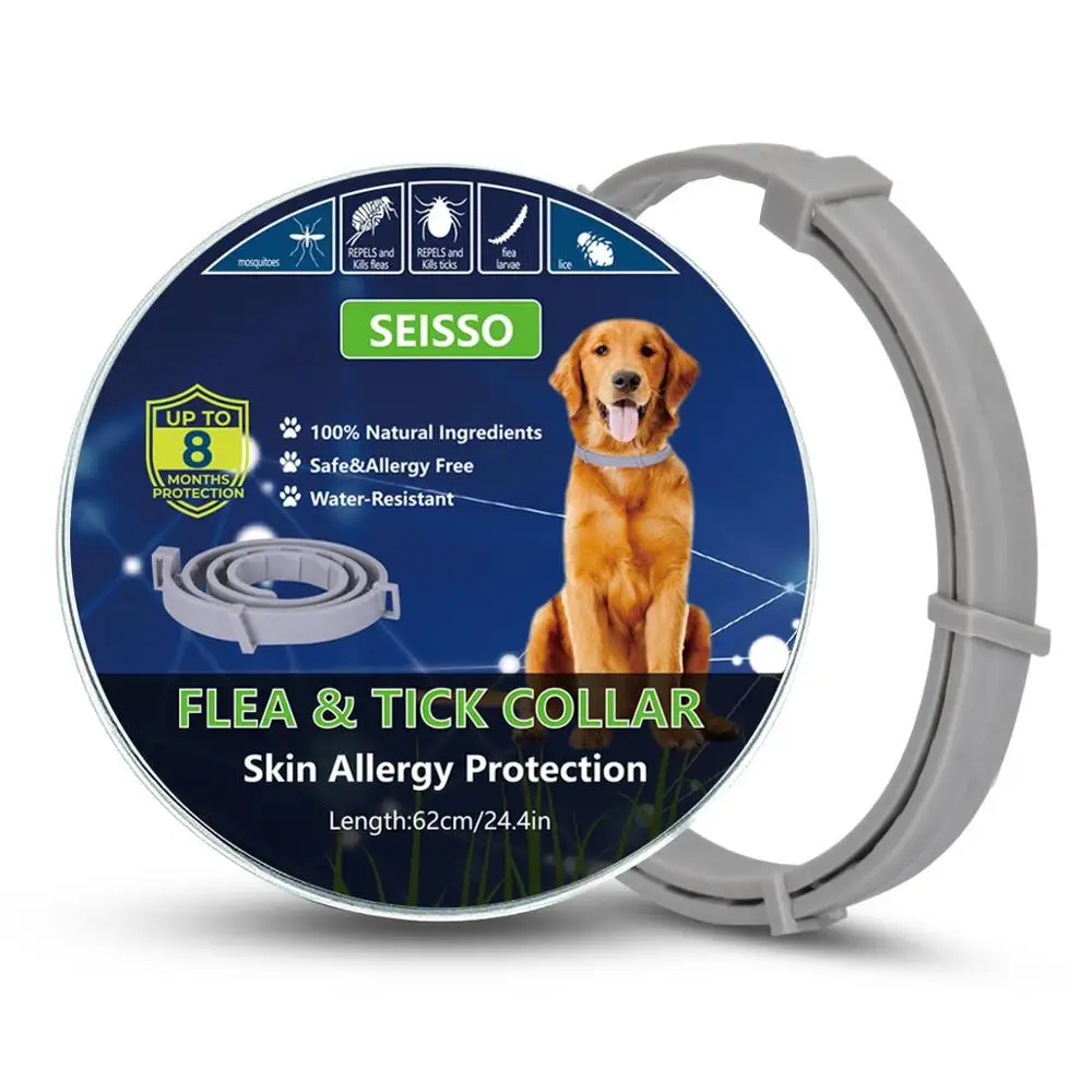 Dog collar DEWEL анти-насекомое ошейник для питомца кошки собаки против блох комаров клещей водонепроницаемый ошейник для питомца кошки 33 см 63 см Универсальный для питомца Лидер продаж - Цвет: Dog collar