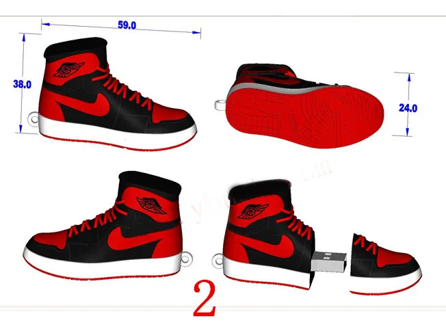 Обувь Спортивная НОВЫЙ JORDAN brand корзина обуви pendrive 8 ГБ 16 32 спорт memory stick usb flash drive 512