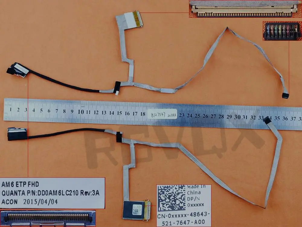 Новый оригинальный ЖК кабель для ноутбука DELL Inspiron 15 7547 7548 FHD PN: DD0AM6LC210 LCD