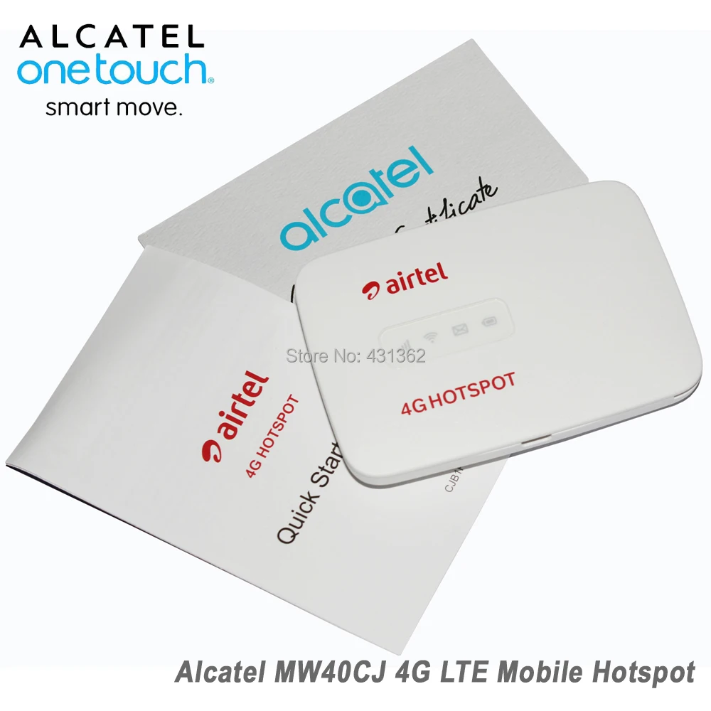 Разблокированный Alcatel Link Zone MW40CJ 4G LTE 150 Мбит/с Мобильный Wi Fi беспроводной
