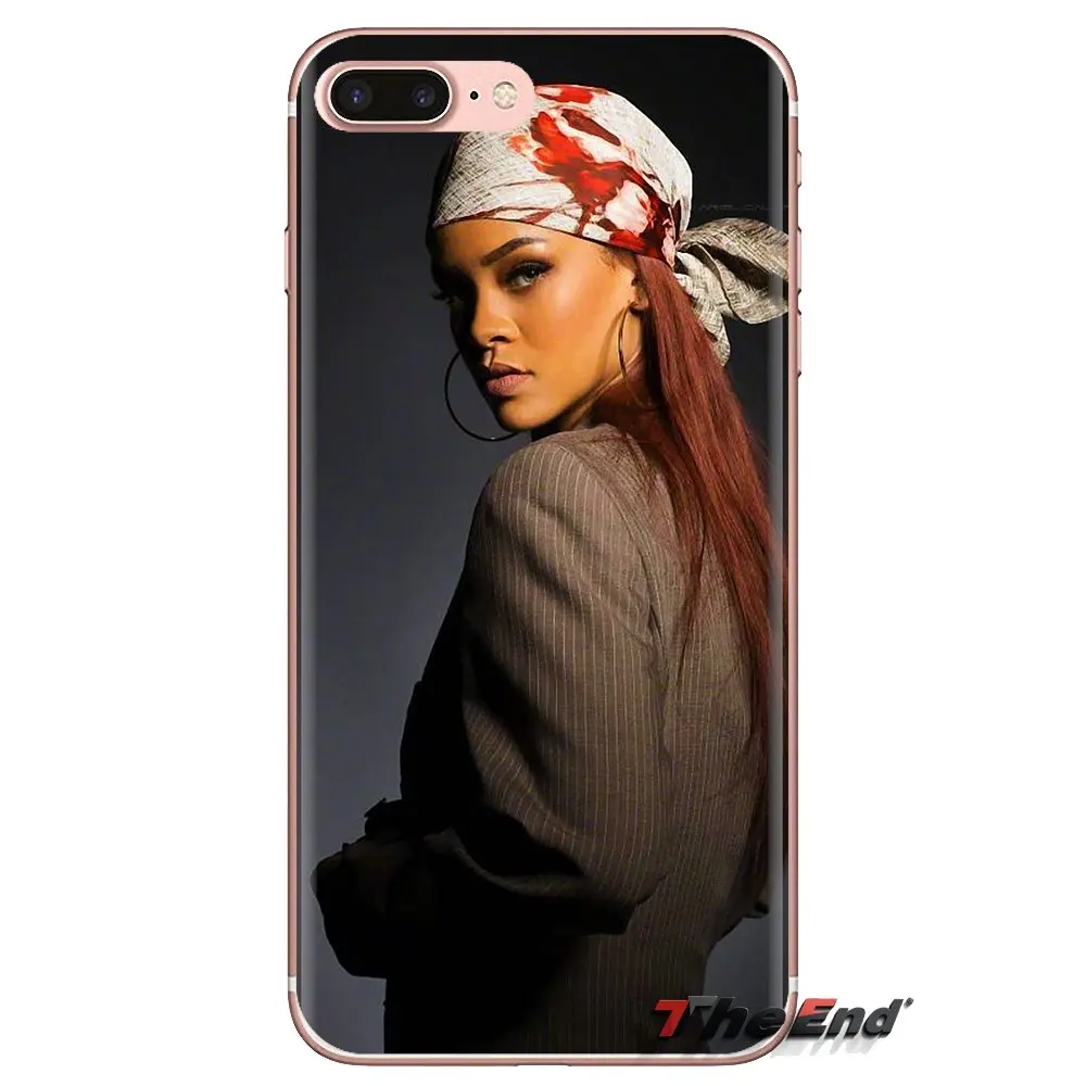 Силиконовый чехол для телефона Sexy поп-звезд Женская певица Рианна samsung Galaxy S3 S4 S5