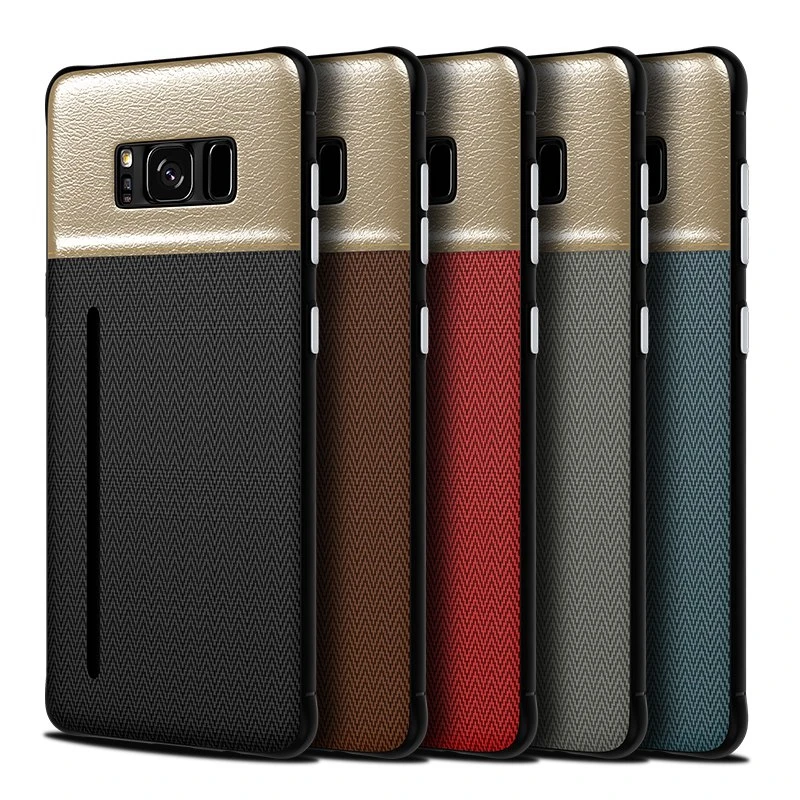 Leather Card Holder Slim Phone Case For Samsung Galaxy S10 Hard Back Cover Thin S10E Plus |