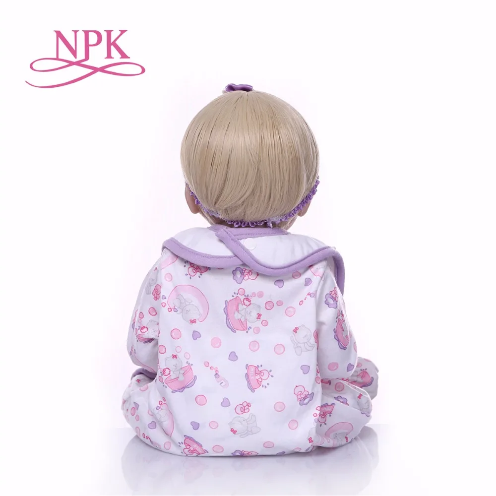 NPK, 19 дюймов, фиолетовое сердце, силиконовая кукла-Реборн, сенсорная, настоящие модные подарки, игрушки, детская кукла, дизайн, рождественские подарки, горячая распродажа