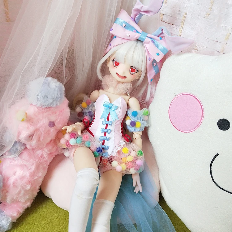 1/3 1/4 1/6 BJD SD кукольные ткани Сладкая Лолита платье для 1/3 1/4 1/6 тонкий bjd кукольная одежда