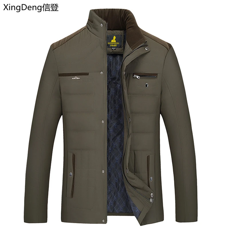 XingDeng 2020 Новинка зимняя теплая брендовая куртка Модные хлопковые мужские зимние