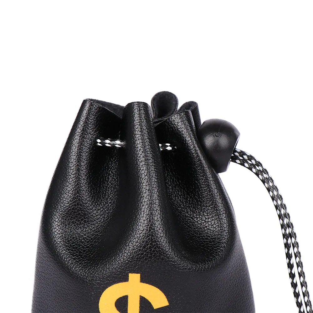 1 шт. маленький черный кошелек для ключей из искусственной кожи с принтом в виде