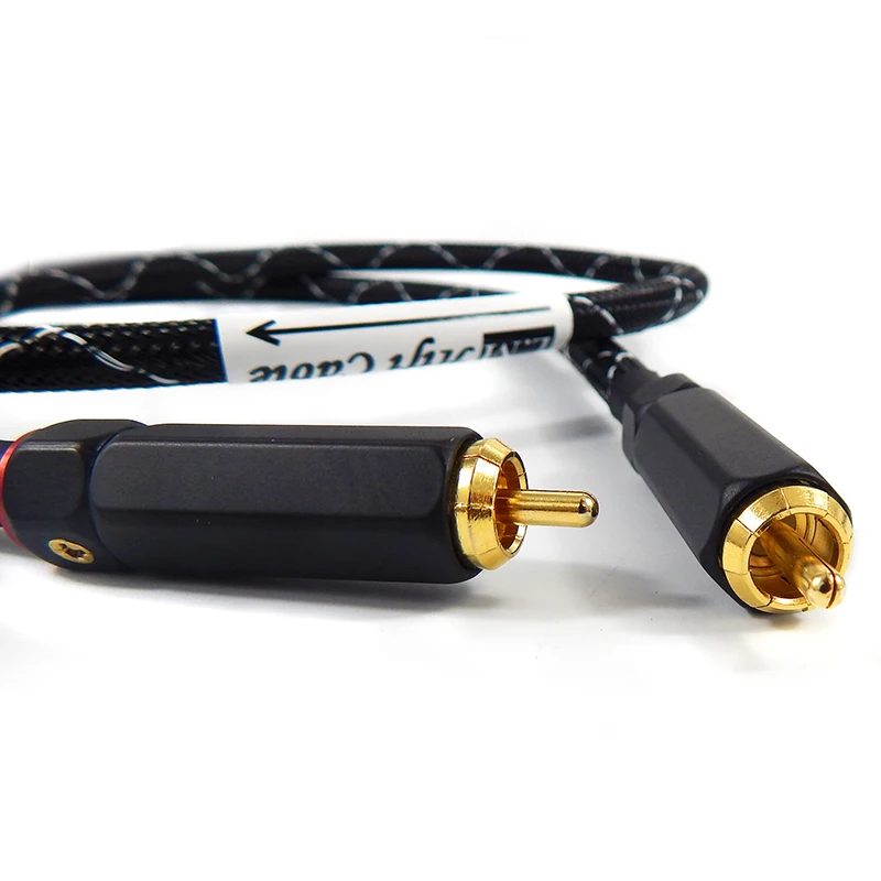 HIFI RCA 75ohm цифровой коаксиальный кабель Для amplifer ЦАП Декодер 18AWG чисто медного