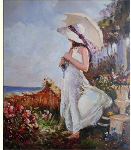 Ручная роспись стены искусства весна на открытом воздухе пикник красоты