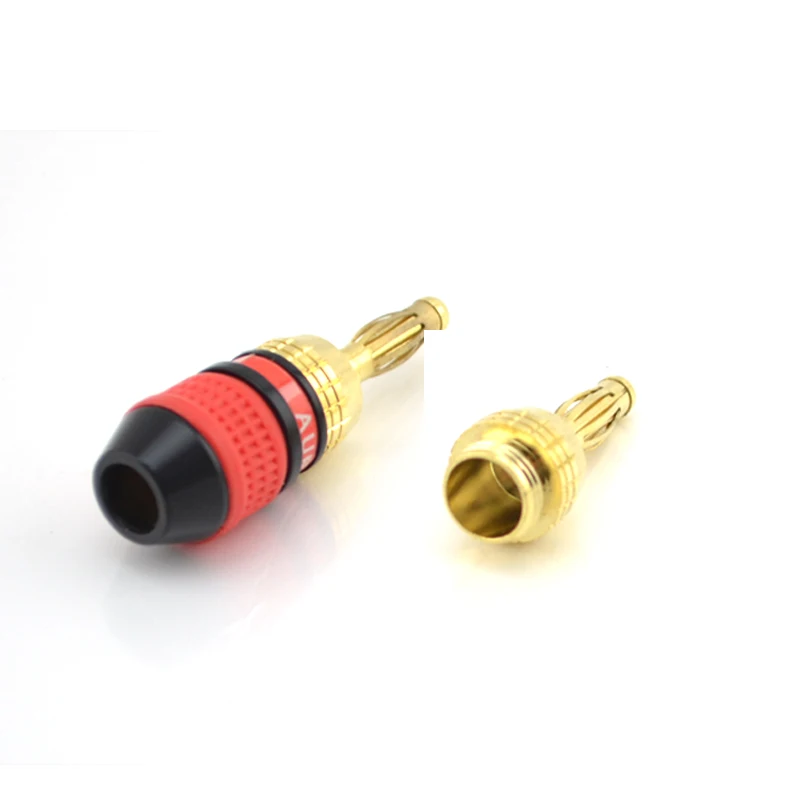 4 шт. серия Aurum Pro 24k позолоченный разъем банановые вилки динамик