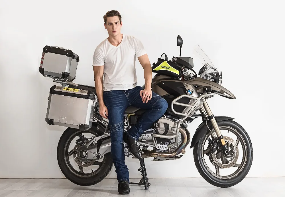 2017 высококачественные байкерские джинсы для рок байкеров с защитой от падения