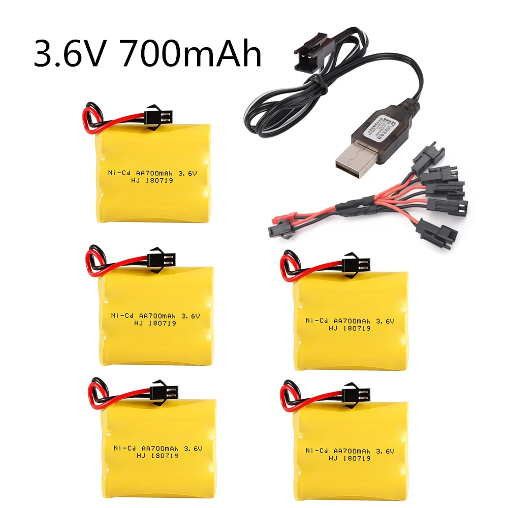 3 6 V 700 mah AA NI CD м Батарея с Зарядное устройство электрический автомобиль игрушки