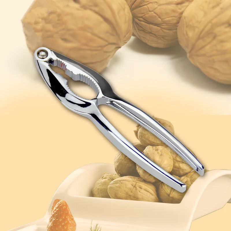 1PC  Creative Crab Cracker Seafood Tools Crab Tools High Quality Stainless Steel Walnut Clip Stylish Kitchen Utensils OK 0510