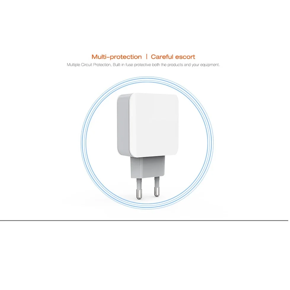 Зарядное устройство USB с вилкой европейского стандарта для быстрой зарядки 3