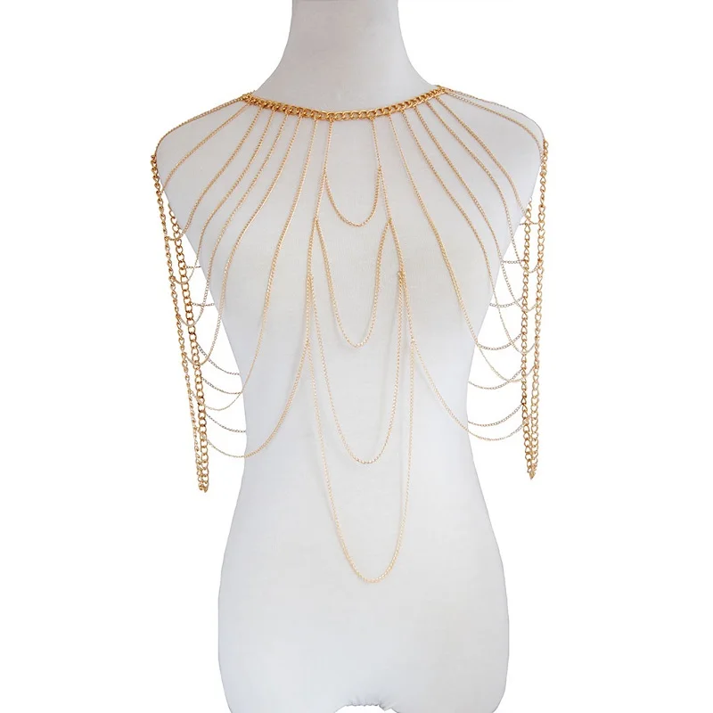 Женская цепочка для танца живота летняя пляжная на плечо | Украшения и аксессуары