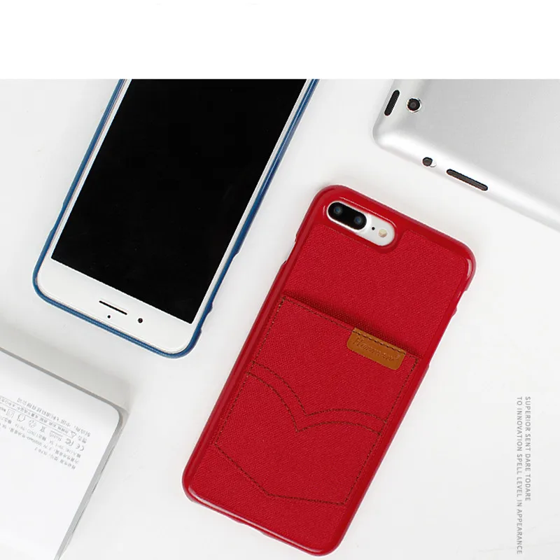 Hanman Роскошные Мягкие Силиконовые Телефон Дела Для iPhone 6 S Plus 7 Плюс Случае Джинсы