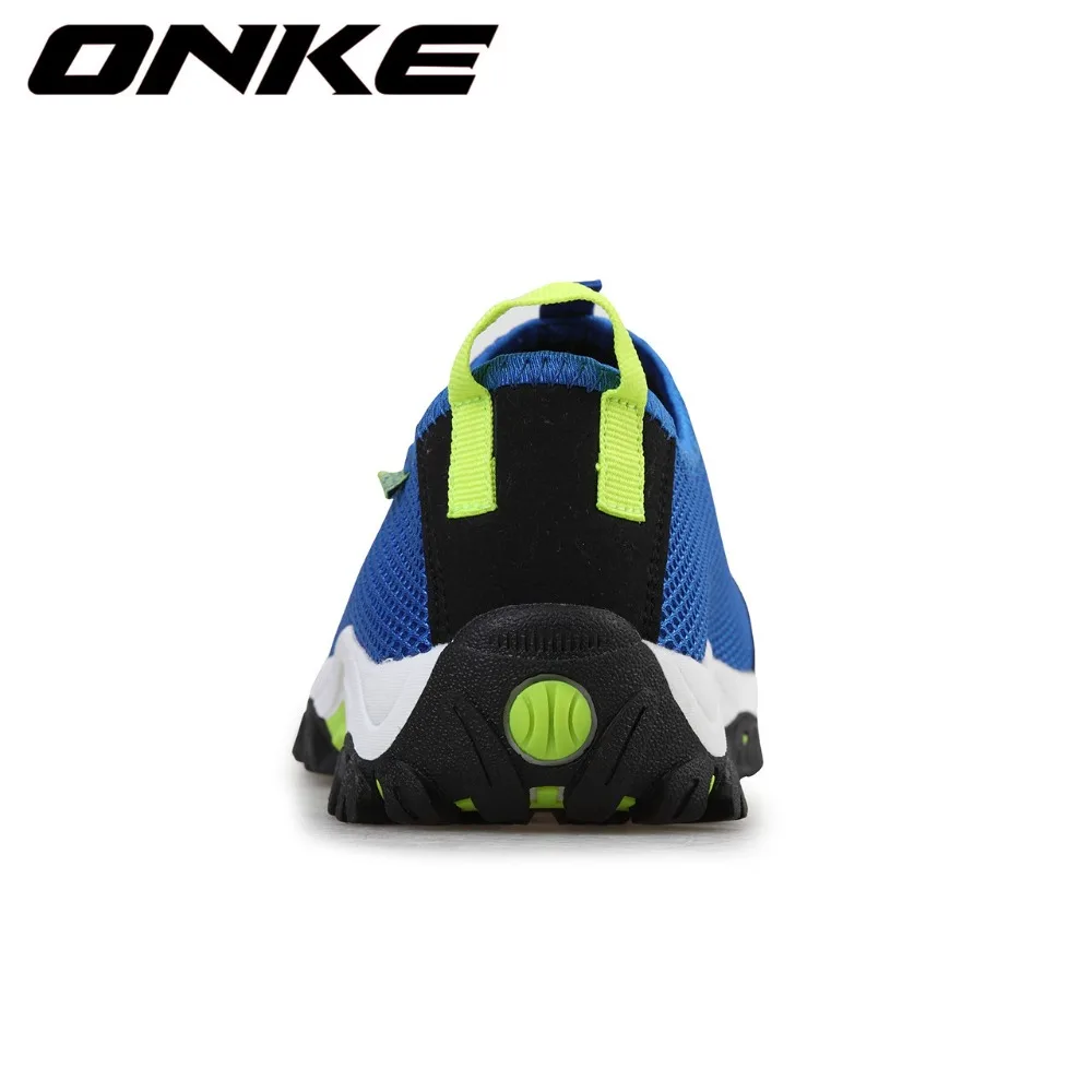 Onke/Новинка 2018 года трендовые мужские кроссовки летние дышащие сетчатые