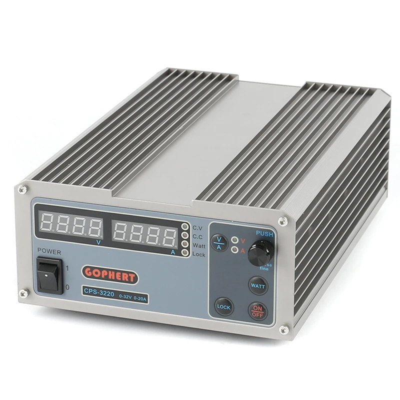 CPS-3220 компактный цифровой Регулируемый источник питания постоянного тока, импульсный лабораторный источник питания 32 в 20 А 30 в 10 А 5 А 640 Вт 110 В 220 В