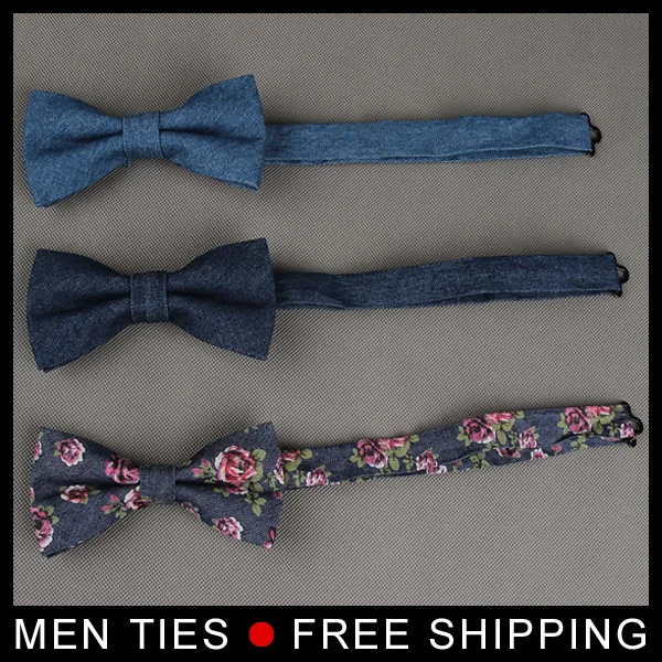 Мужские новые джинсы регулируемый галстук-бабочка с принтом галстуки-бабочки