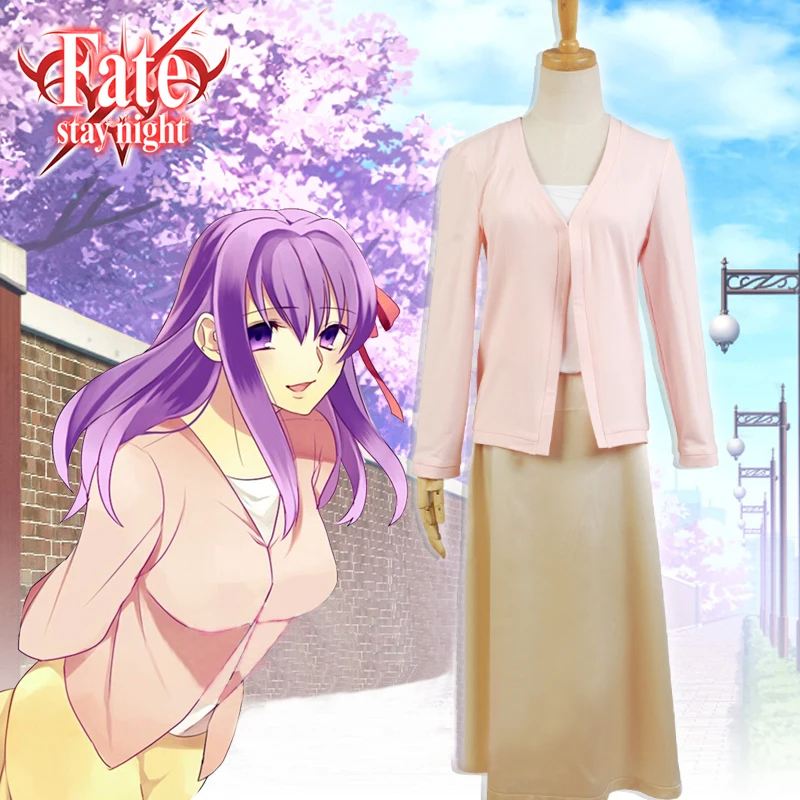 

anime fate Zero stay night Matou Sakura Cosplay Costume Dress