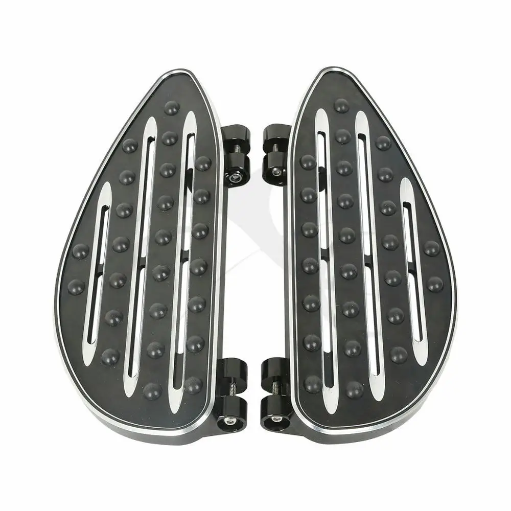 Мотоциклетные черные/хромированные передние напольные подножки для Harley Touring Softail