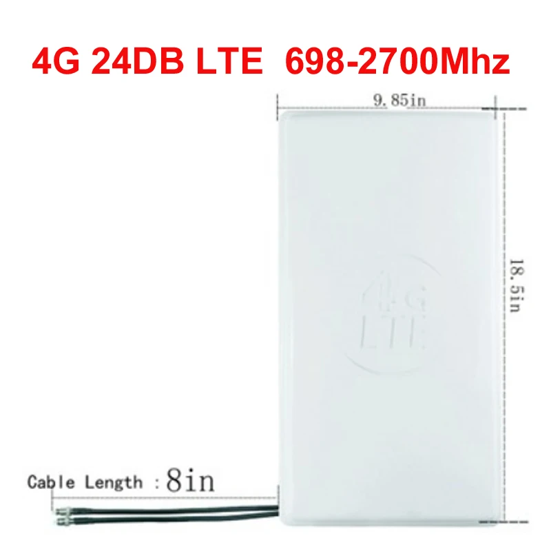 20 м кабель опция 24 дБи 4G Роутер антенна большая панель LTE разъем SMA/TS9/CRC9