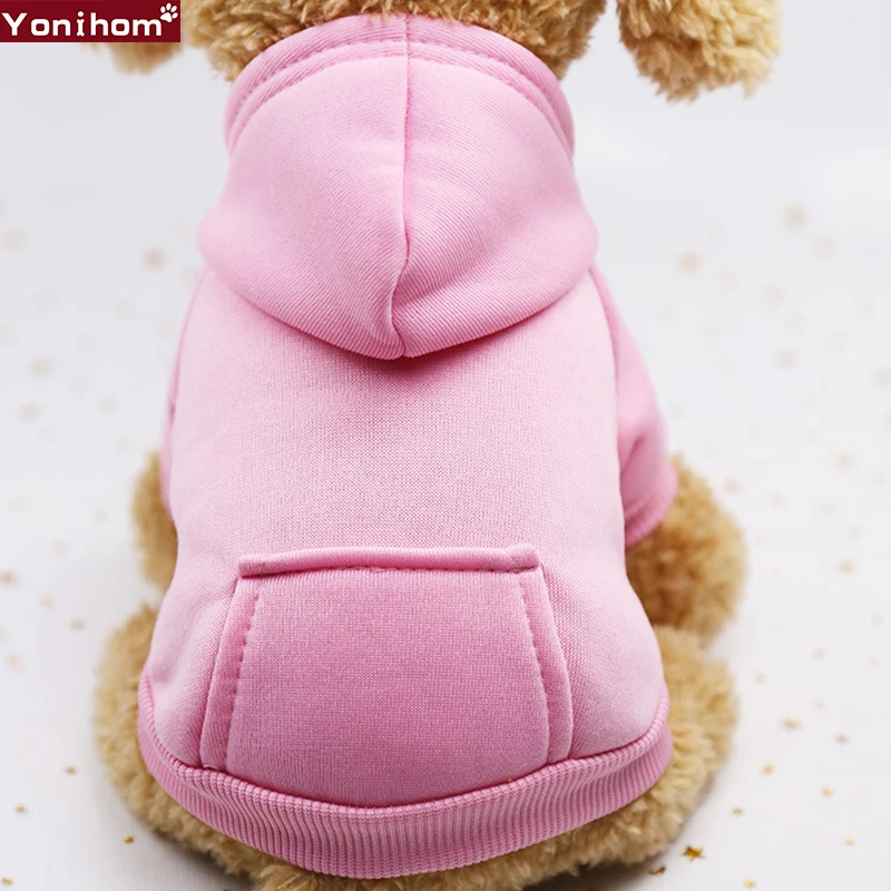 Толстовка с капюшоном для собак Одежда щенков Зимняя теплая толстовка чихуахуа