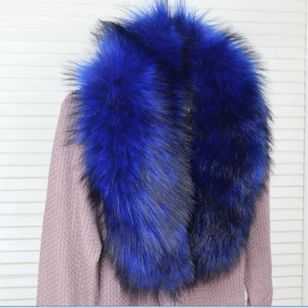 Женская шаль из искусственного меха енота Blinger Новая розовая Зимняя парка с