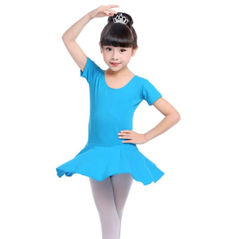Hot Sale Gymnastics Cotton Ballet Leotard Dress Toddler Girls Dance Wear Practice Clothes For Kids |