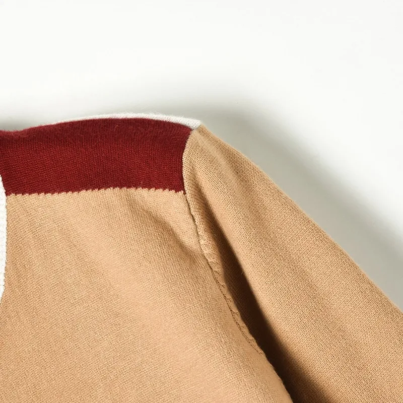 Женский пуловер свитер с геометрическим узором жаккард 2019 весенне-зимний