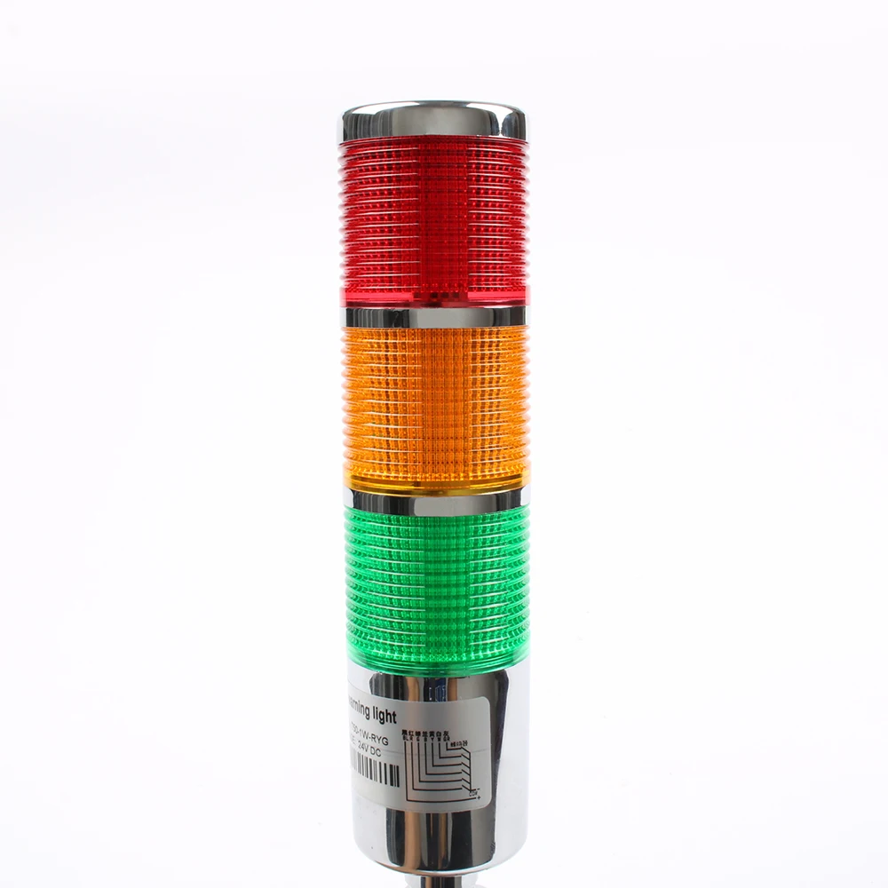 Вращающийся 12 24VDC 110 220VACSafety стек лампа промышленный сигнальный светильник