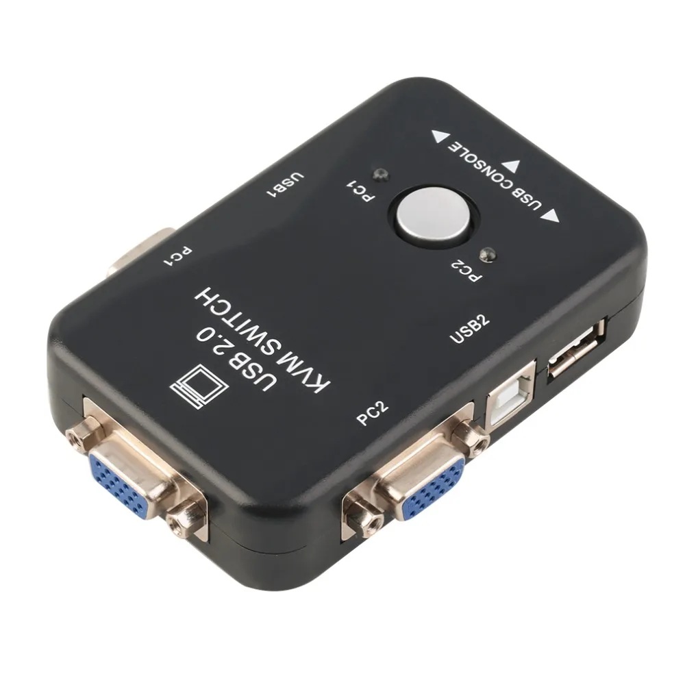 KVM-переключатель 2 порта USB 0 VGA/SVGA для совместного использования монитора