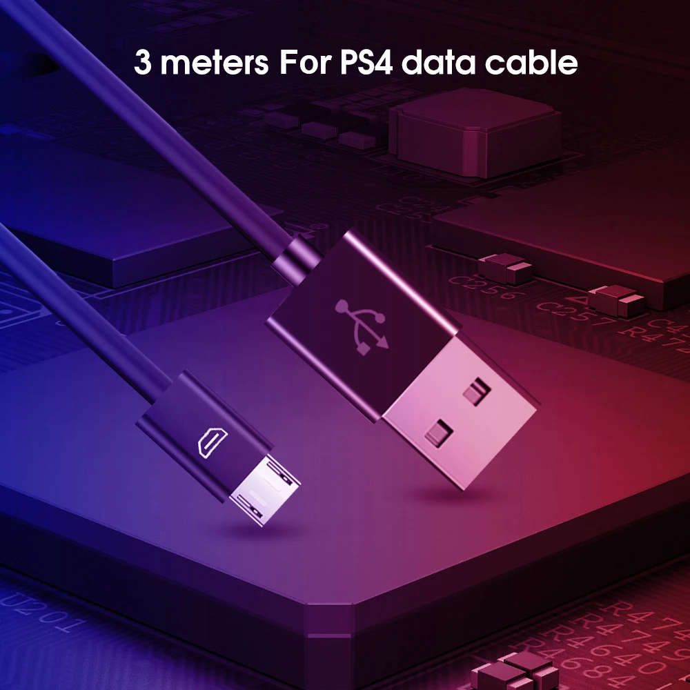 Зарядный кабель для контроллера PS4 Sony PlayStation 4 Microsoft Xbox One геймпад 3 м|Кабели| |