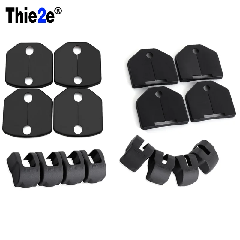 Стайлинг автомобиля отделка дверного замка чехлы для защита от дверных пробок