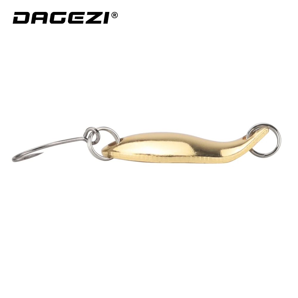 

DAGEZI Metal Spoon Lure 1pcs Hard Bait 2.5g/30mm Spoon Fishing Lure Freshwater Fishing Tackle Artificial Bait