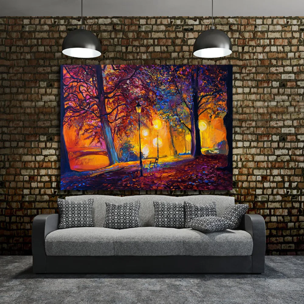 Embelish Lavender Field With Trees Modern Wall Art Pictures For Living Room HD Print Landscape Canvas Painting Home | Дом и сад