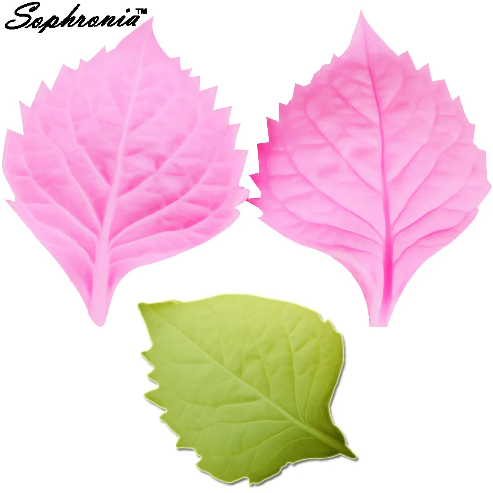 Sophronia M362 Гортензия листья цветок силиконовые формы для торта DIY Gumpaste шоколадные