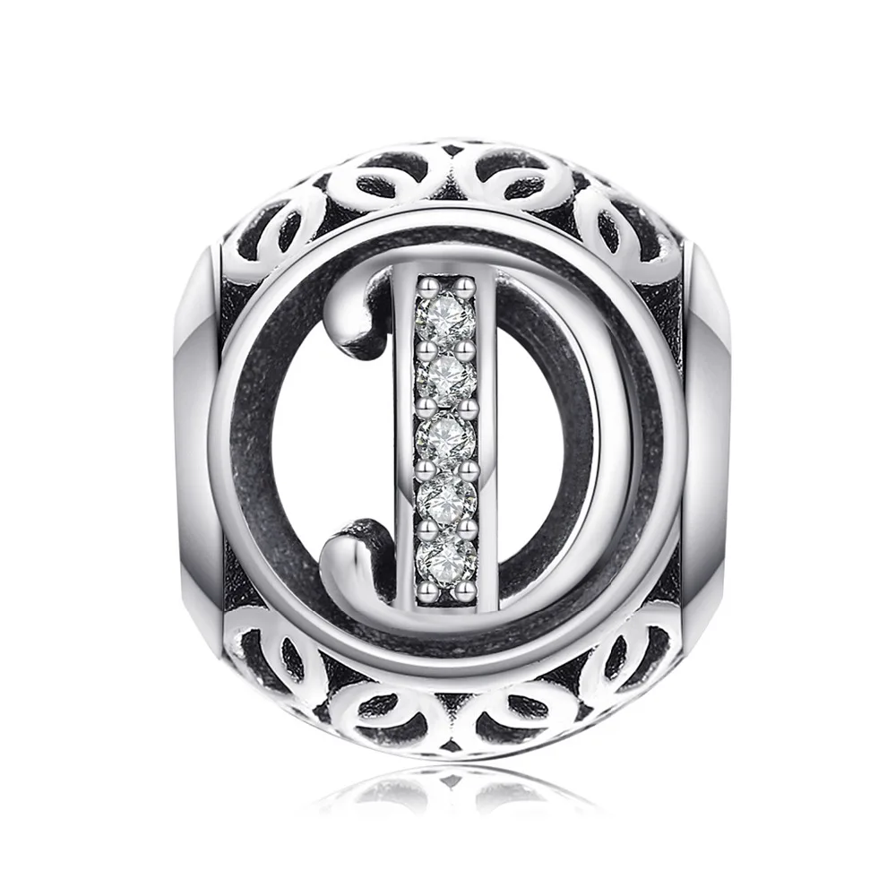JewelryPalace Винтаж Письмо A-R кубического циркония Aucthentic 925 пробы Серебряный браслет DIY ювелирных подарки для нее