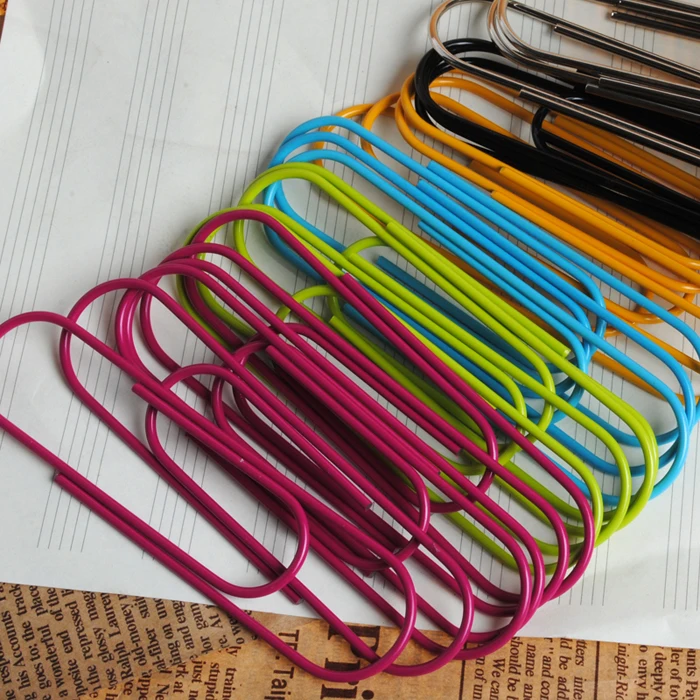 Эффективные Офисные принадлежности большой цветной зажим милая металлическая