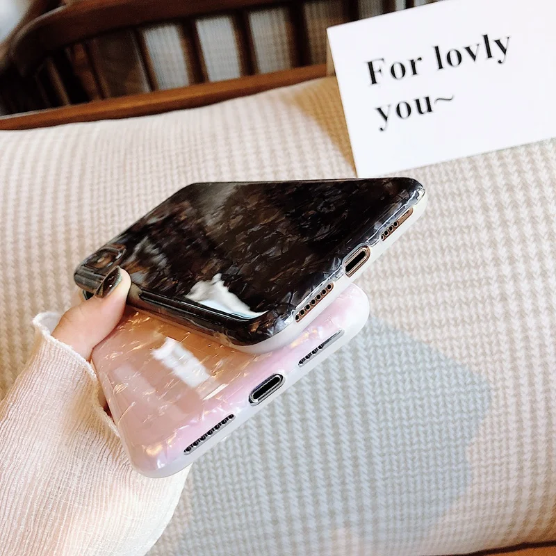 Блестящий хрустальный мраморный чехол для iPhone 11 Pro iPhone11 6 6S 7 8 Plus мягкий из ТПУ XS Max
