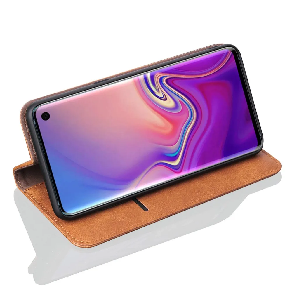 Чехол-книжка для samsung Galaxy A8S A50 M10 M20 M30 S10 S10E Plus из искусственной кожи с бумажником и