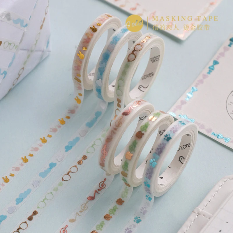 5 шт. Цвет золотой милый Мишка любящее сердце облака вручную с цветочным рисунком