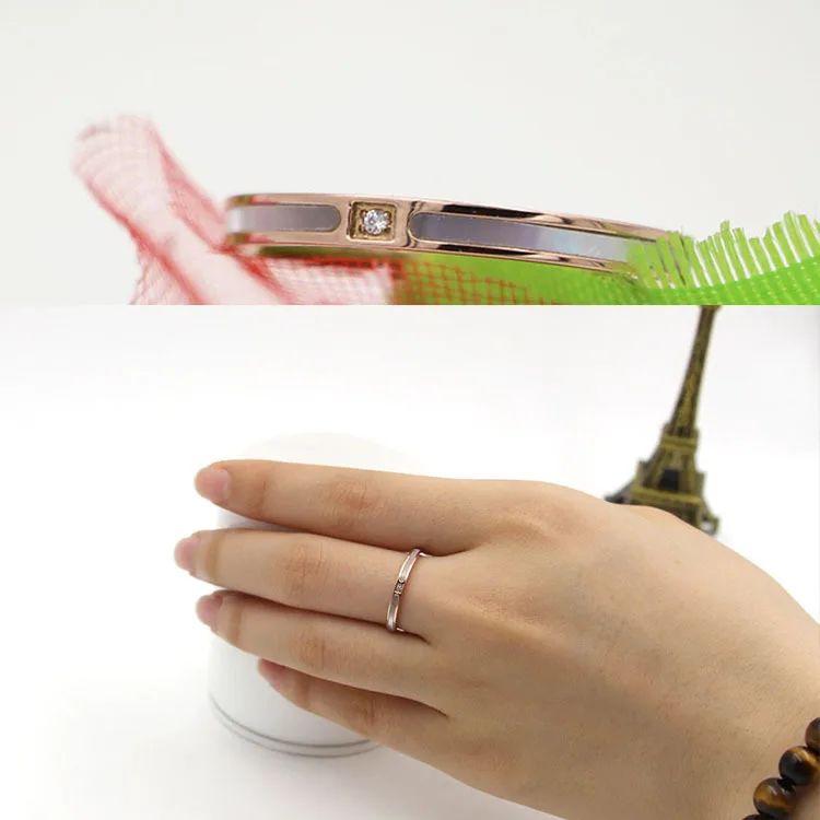 Женское кольцо с одним кольцом Martick золотистое из нержавеющей стали 316L маленьким