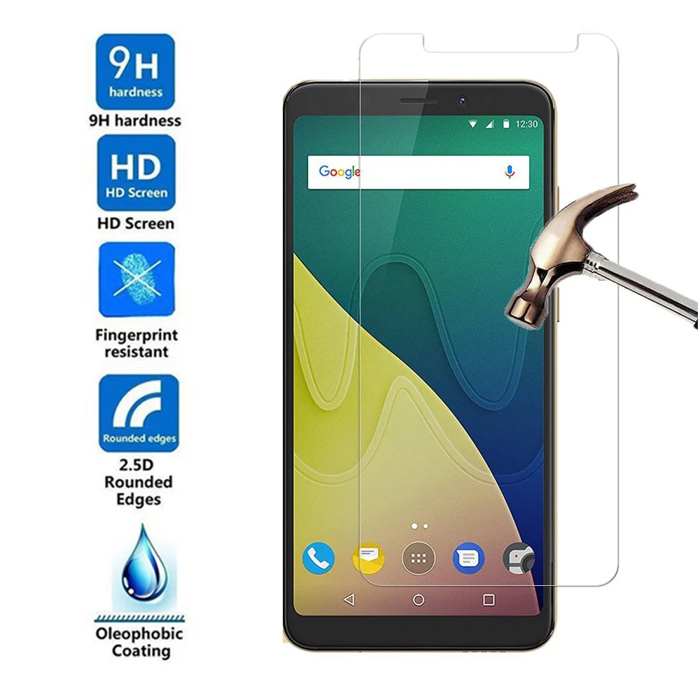 

Tempered Glass For Wiko View Xl/go/prime/lite/max Screen Protector For Wiko View2 Pro/go/plus/pro U Feel Fab Protective Film