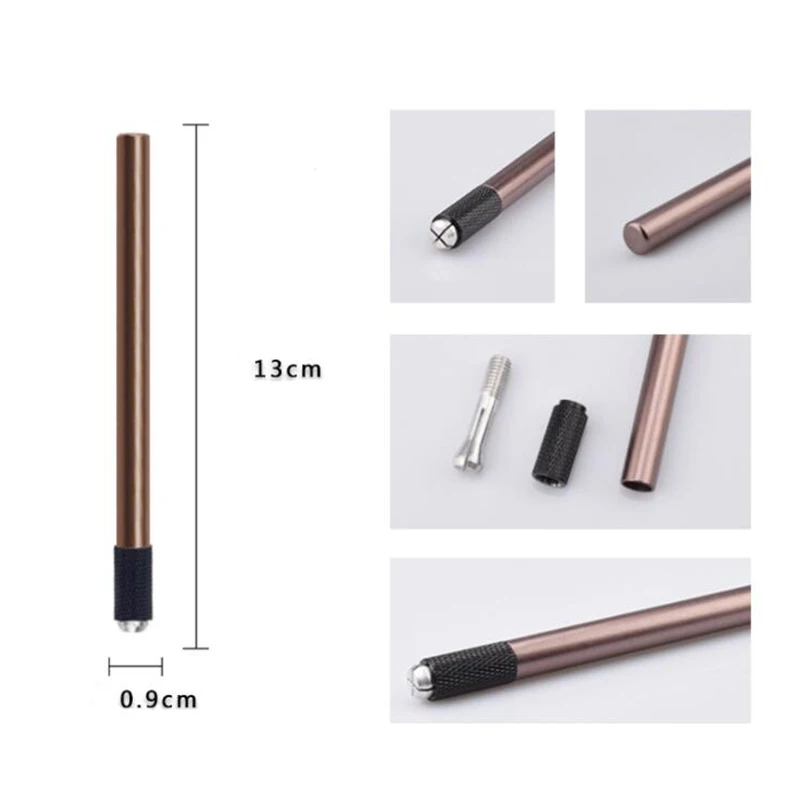 

10pcs Microblading Pen Permanent Makeup Eyebrow Manual Tattoo Pen Machine Needles For 3D Embroidery Eyebrow Lips Eyeliner