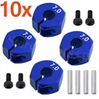 10 комплектов 4 шт.компл. алюминиевые 7,0 шестигранные 12 мм приводные ступицы со штифтовыми винтами для радиоуправляемых автомобилей, грузовиков, багги HSP HPI Tamiya Traxxas Slash