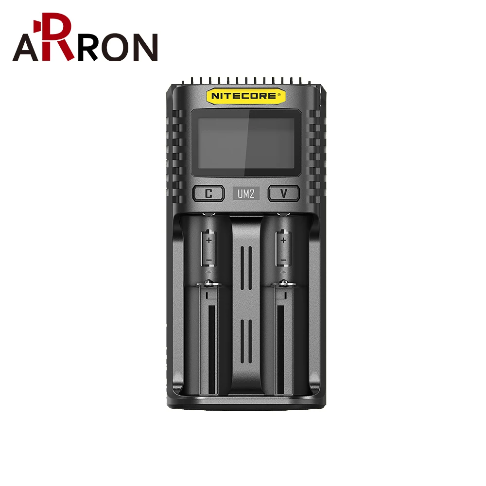 100% Официальный Nitecore UM2 USB двойной слот QC зарядное устройство интеллектуальная